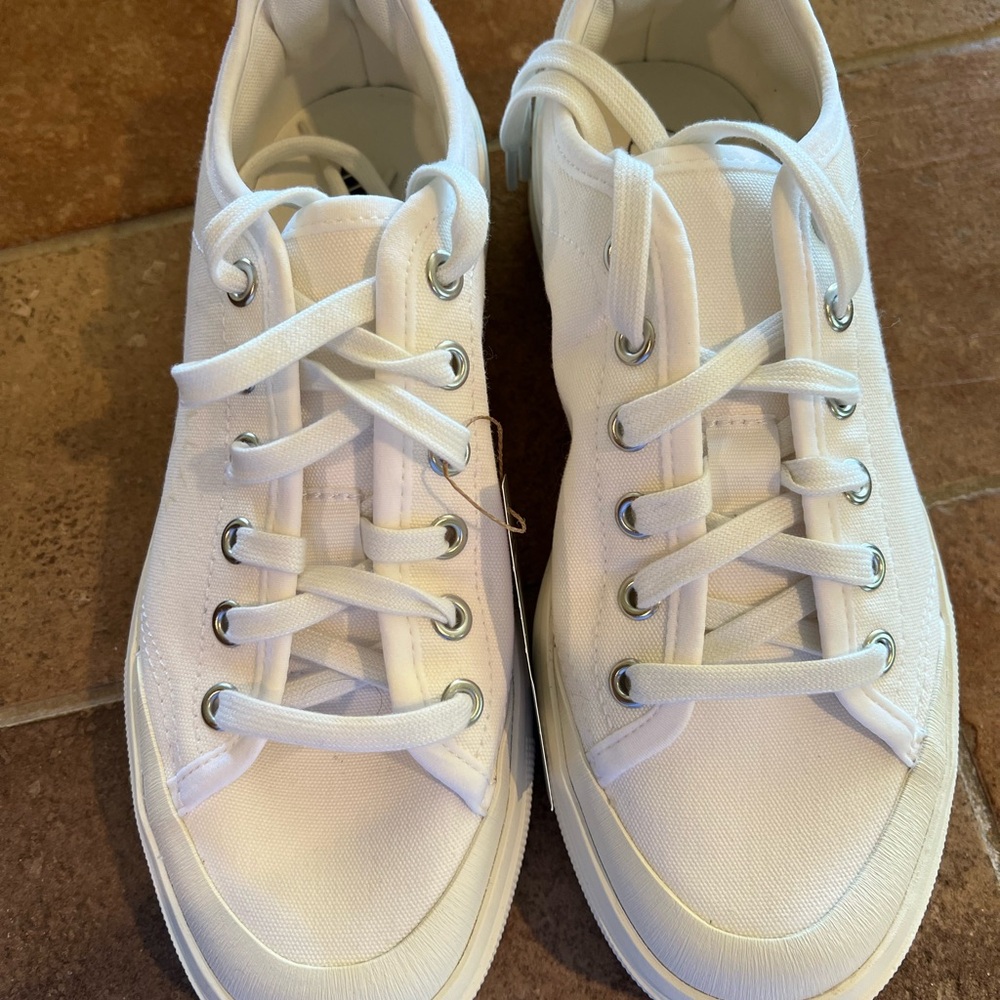 Stella McCartney White Canvas Sneakers - never worn!